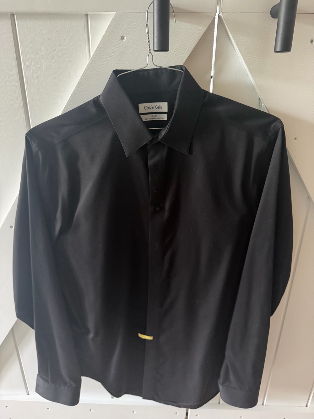 Calvin Klein Men’s Black Long-Sleeve Dress Shirt